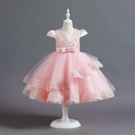 3-12T Toddler Kids Floral Girls Dresses Wedding Dress Lace Tulle Vintage Dresses Pink 11-12 Years
3-12T Toddler Kids Floral Girls Dresses Wedding Dress Lace Tulle Vintage Dresses Pink 11-12 Years