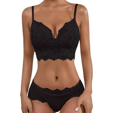 Sebtyili Women Lingerie Lace Crochet Cutout Embroidery Bra and High Waist Panty Set Push Up Two Piece Sets
Sebtyili Women Lingerie Lace Crochet Cutout Embroidery Bra and High Waist Panty Set Push Up Two Piece Sets