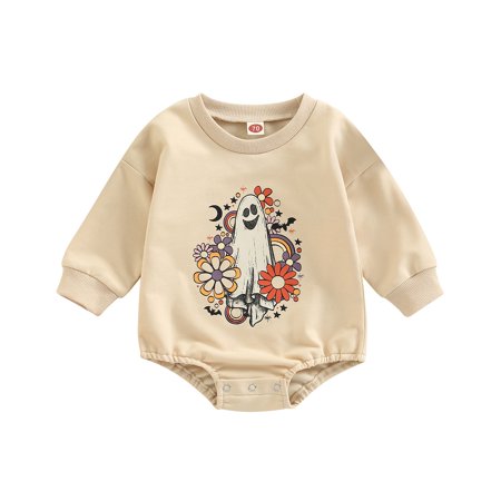 Sunisery Kids Baby Girls Boys Halloween Romper Ghost Print Crew Neck Long Sleeve Sweatshirt Jumpsuit Clothes
Sunisery Kids Baby Girls Boys Halloween Romper Ghost Print Crew Neck Long Sleeve Sweatshirt Jumpsuit Clothes