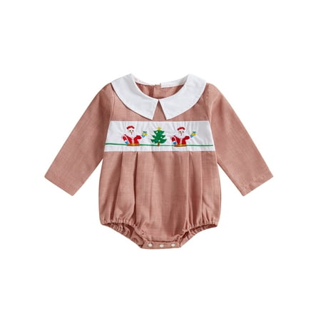 Infant Baby Girls Christmas Romper Santa/Xmas Tree Embroidered Long Sleeve Plaid Jumpsuits Fall Clothes
Infant Baby Girls Christmas Romper Santa/Xmas Tree Embroidered Long Sleeve Plaid Jumpsuits Fall Clothes