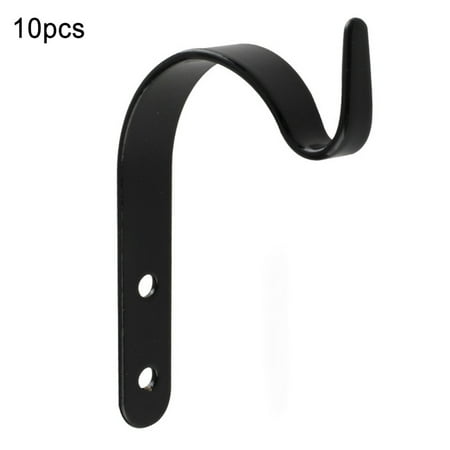 GYMNASTI 10Pcs Durable Iron J Type Hanger DIY Curtain Rod Bracket Outdoor Flowerpot Hook 
GYMNASTI 10Pcs Durable Iron J Type Hanger DIY Curtain Rod Bracket Outdoor Flowerpot Hook