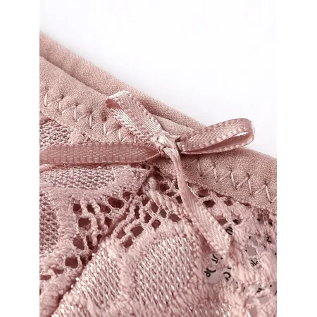 Lace Bowtie Thongs Low-Cut Semi-Sheer Bikini Panties Women‘s Lingerie & Underwear
Lace Bowtie Thongs Low-Cut Semi-Sheer Bikini Panties Women‘s Lingerie & Underwear