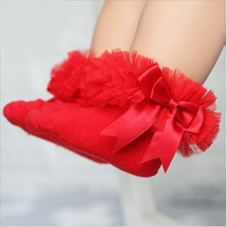 Baby Girls Socks With Bow Tie Lace Ruffle Princess Cotton Sock with Ribbons Multi Colors Gray Red Black Pink White Princes socks
Baby Girls Socks With Bow Tie Lace Ruffle Princess Cotton Sock with Ribbons Multi Colors Gray Red Black Pink White Princes socks