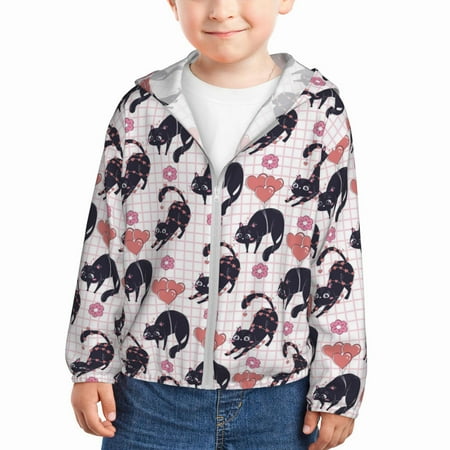 Sun Hoodie for Kids Plaid Love Balloon Cute Cat Long Sleeve Swim Fishing Shirts Sun Protection Zip Up Jacket Clothing Athletic Hoodie
Sun Hoodie for Kids Plaid Love Balloon Cute Cat Long Sleeve Swim Fishing Shirts Sun Protection Zip Up Jacket Clothing Athletic Hoodie