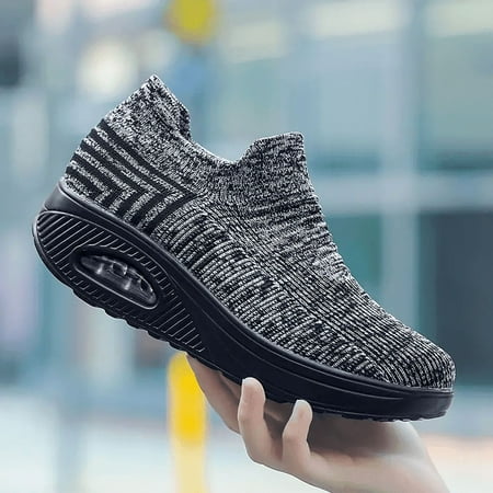 DONGGTGDZ Lightweight Women‘s Air Cushion Slip On Sport Sock Sneakers - Comfy Outdoor Walking Shoes
DONGGTGDZ Lightweight Women‘s Air Cushion Slip On Sport Sock Sneakers - Comfy Outdoor Walking Shoes