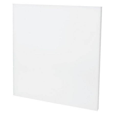 ZoroSelect White Polypropylene Sheet Stock 96 L x 48 W x 0.187 Thick