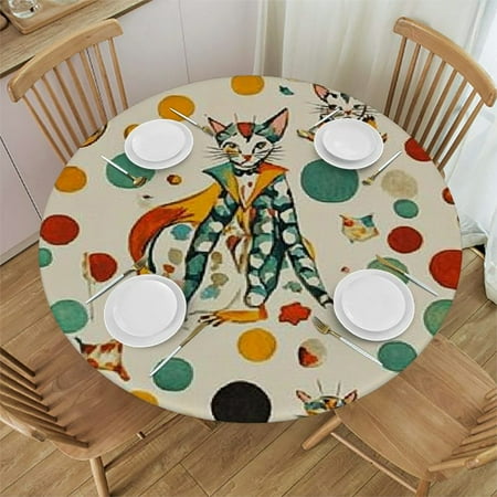 Ollo0ord Small Round Tablecloth Circus Washable Polyester Table Cloth for Vintage and Doing Fit Round Tables For Dinner Kitchen Party Decoration Multicolor 54 -58
Ollo0ord Small Round Tablecloth Circus Washable Polyester Table Cloth for Vintage and Doing Fit Round Tables For Dinner Kitchen Party Decoration Multicolor 54 -58