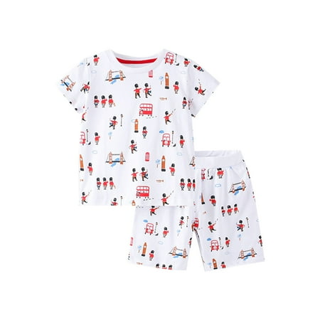 Children s Boys Summer Dress Short Sleeve Top + Shorts Printed Cotton Two Piece Set Kids Clothing Set
Children s Boys Summer Dress Short Sleeve Top + Shorts Printed Cotton Two Piece Set Kids Clothing Set