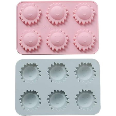 2 Pack Sun Face Ice Cube Tray Silicone Mold 
2 Pack Sun Face Ice Cube Tray Silicone Mold