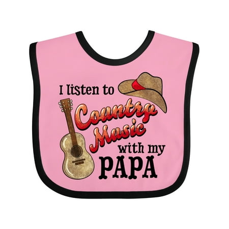 Inktastic I Listen to Country Music with My Papa with Guitar and Hat Gift Baby Boy or Baby Girl Bib
Inktastic I Listen to Country Music with My Papa with Guitar and Hat Gift Baby Boy or Baby Girl Bib