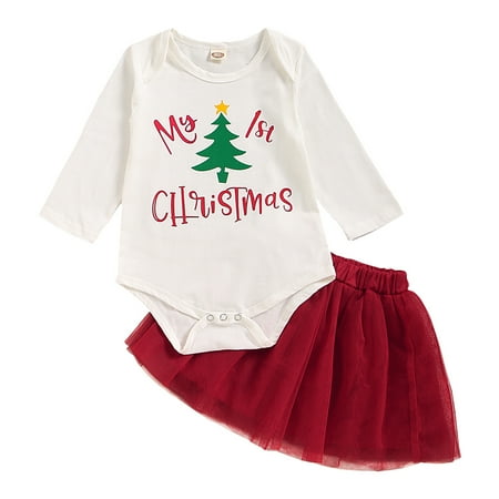 9 Months Baby Girls Clothes 12 Months Girls 2PCS Christmas Outfits Letter Print Infant Girls Long Sleeve Top Tulle Skirt Set White
9 Months Baby Girls Clothes 12 Months Girls 2PCS Christmas Outfits Letter Print Infant Girls Long Sleeve Top Tulle Skirt Set White
