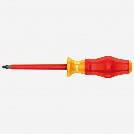 Wera 031611 PZ #1 x 80mm VDE Insulated Pozidriv Screwdriver