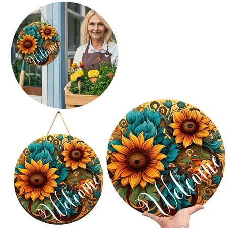 REYYOISKA Sunflower Autumn Thanksgiving Doorplate Autumn Festival Front Door Decoration Welcome Doorplate High Definition Printing Indoor And Outdoor Decoration Welcome Doorplate 1
REYYOISKA Sunflower Autumn Thanksgiving Doorplate Autumn Festival Front Door Decoration Welcome Doorplate High Definition Printing Indoor And Outdoor Decoration Welcome Doorplate 1