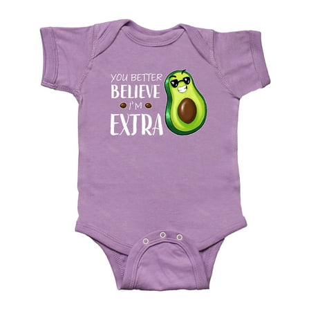 Inktastic You Better Believe I m Extra Funny Avocado Gift Baby Boy or Baby Girl Bodysuit
Inktastic You Better Believe I m Extra Funny Avocado Gift Baby Boy or Baby Girl Bodysuit