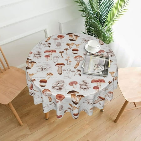 Watercolor Mushrooms Round Tablecloth 60 Waterproof Tablecover for Outdoor Patio Party Picnic Wedding Indoor Kitchen Dinner Tabletop Decoration
Watercolor Mushrooms Round Tablecloth 60 Waterproof Tablecover for Outdoor Patio Party Picnic Wedding Indoor Kitchen Dinner Tabletop Decoration
