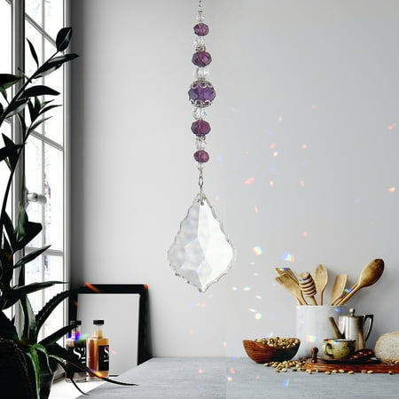 AMNHDO Purple Crystal Wind Chime Garden Sun Catchers Ornament Pendant Home Decorations(Style A 1pc)
AMNHDO Purple Crystal Wind Chime Garden Sun Catchers Ornament Pendant Home Decorations(Style A 1pc)