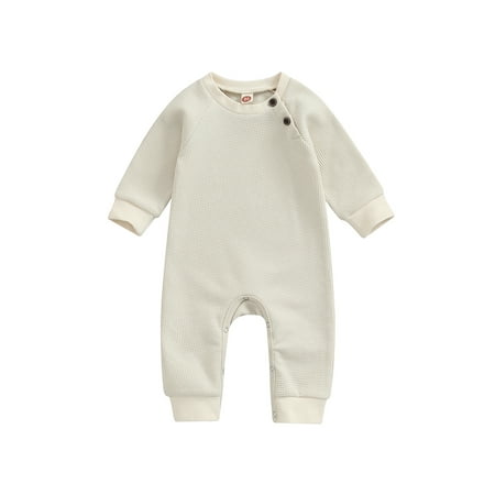 Infant Baby Boys Girls Waffle Romper Solid Long Sleeve Crewneck Bodysuit One Piece Jumpsuit Autumn Winter Outfit
Infant Baby Boys Girls Waffle Romper Solid Long Sleeve Crewneck Bodysuit One Piece Jumpsuit Autumn Winter Outfit