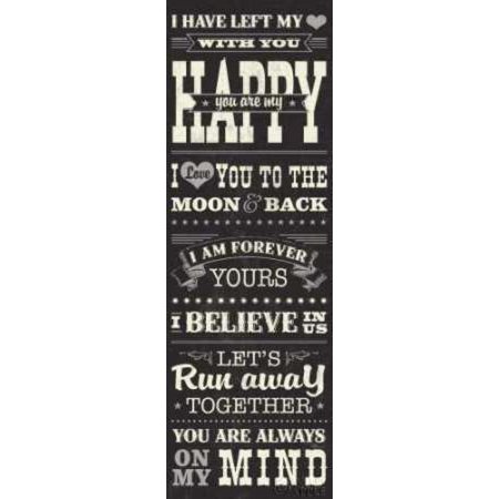 Posterazzi L-O-V-E II Canvas Art - Pela Studio (12 x 36)