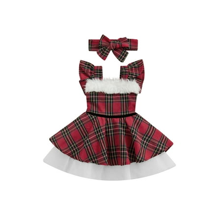 Lieserram 3 6 12 18 24 Months Baby Girls Christmas Clothes Sets Flying Sleeve Layered Tulle Pleated Plaid Dress + Headband
Lieserram 3 6 12 18 24 Months Baby Girls Christmas Clothes Sets Flying Sleeve Layered Tulle Pleated Plaid Dress + Headband