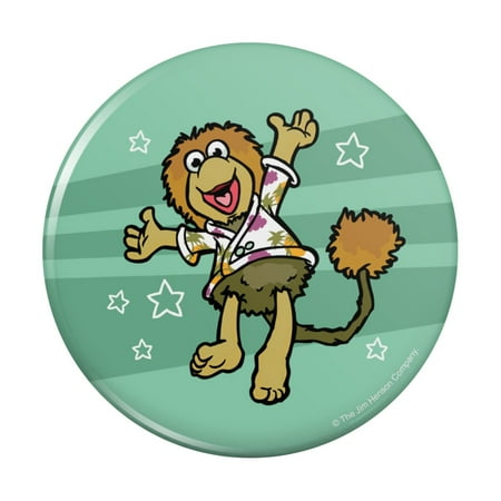 Wembley Leaping with Joy Fraggle Rock Kitchen Refrigerator Locker Button Magnet