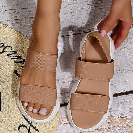 Minimalist Lace-up Platform Soft-soled Sneakers