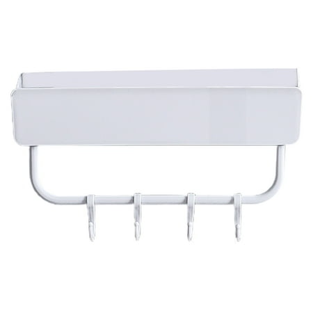 Yache Wall Mounted Storage Rack with Hooks Plastic Space Saving Bathroom Shelf for Kitchen
Yache Wall Mounted Storage Rack with Hooks Plastic Space Saving Bathroom Shelf for Kitchen