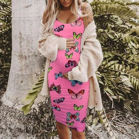 Fragarn Women s Casual Round Neck Sleeveless Printing Maternity Long Skirt Vest Dress
Fragarn Women s Casual Round Neck Sleeveless Printing Maternity Long Skirt Vest Dress
