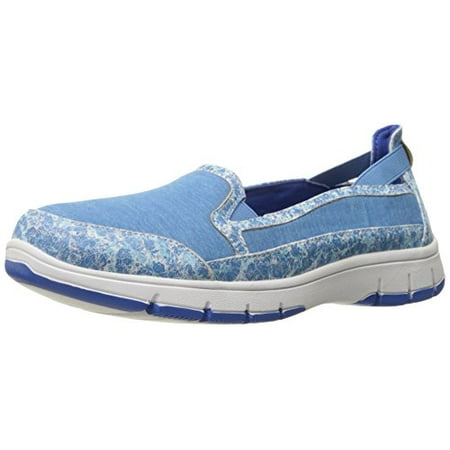 Easy Street Women s Kacey Flat Blue Print 6.5 N US