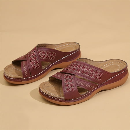 Stamens Women s Summer Platform Sandals Vintage Hollow Flower Patterns Slide Shoes for Daily Casual Old-Fashion Open Toes Woman Foot Wear(35 Wine Red)
Stamens Women s Summer Platform Sandals Vintage Hollow Flower Patterns Slide Shoes for Daily Casual Old-Fashion Open Toes Woman Foot Wear(35 Wine Red)