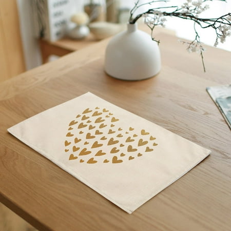 Heart Pattern Cotton Linen Table Placemats Dinner Kitchen Pad Mats Dinner Plate Mat ViLaViDe
Heart Pattern Cotton Linen Table Placemats Dinner Kitchen Pad Mats Dinner Plate Mat ViLaViDe