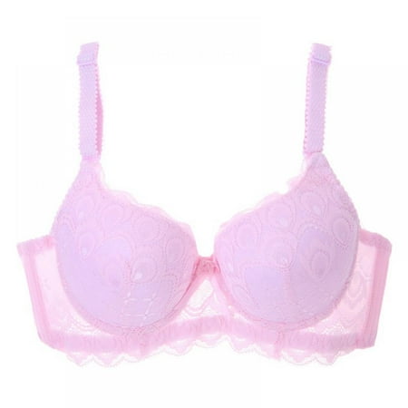 AVAIL Women Adjustable Lace Gathered Bra Lace Embroidered Bow Solid Color 3/4 Cup Bra Pink 32B
AVAIL Women Adjustable Lace Gathered Bra Lace Embroidered Bow Solid Color 3/4 Cup Bra Pink 32B