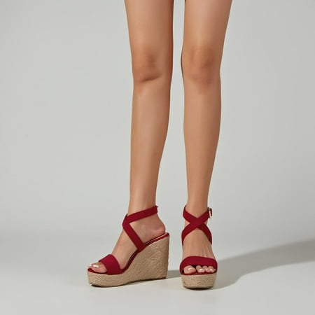 Herrnalise New Wedge Sandals Women s Thick Sole Hollowed-out Women s Shoes Women Shoes Clearance
Herrnalise New Wedge Sandals Women s Thick Sole Hollowed-out Women s Shoes Women Shoes Clearance