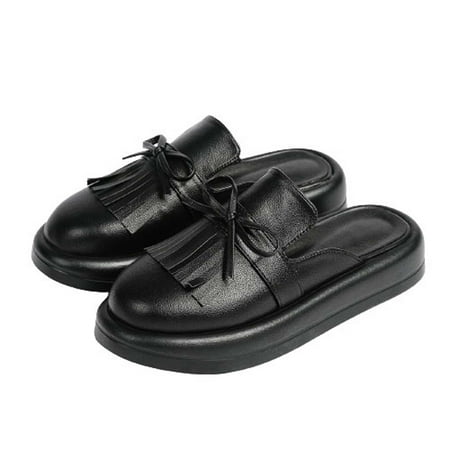 Slip On Shoes for Women Comfort Fall Loafers Soft Business Casual Sneakers Clearance Teen Girls Fashion Casual Slippers Comfortable Walking Shoe Thick Bottom Round-Toe Slippers Black 6.5
Slip On Shoes for Women Comfort Fall Loafers Soft Business Casual Sneakers Clearance Teen Girls Fashion Casual Slippers Comfortable Walking Shoe Thick Bottom Round-Toe Slippers Black 6.5