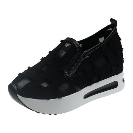 TUOBARR Wedge Shoes for Women Womens Fashion Mesh Cloth Low-tops Casual Shoes Thick Heel Lightweight And Comfortable Shoes Black
TUOBARR Wedge Shoes for Women Womens Fashion Mesh Cloth Low-tops Casual Shoes Thick Heel Lightweight And Comfortable Shoes Black