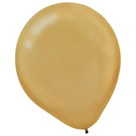 Amscan Pearlized Latex Balloons 9 Gold Pack Of 20 Balloons Set Of 4 Packs