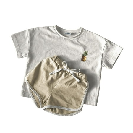 nsendm Neutral Toddler Clothes Newborn Infant Baby Girls Boys Summer Solid Pineapple Cotton Short Clothes Set Baby White 4-5 Years
nsendm Neutral Toddler Clothes Newborn Infant Baby Girls Boys Summer Solid Pineapple Cotton Short Clothes Set Baby White 4-5 Years