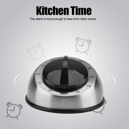 Gupbes Time Reminder 60 Minutes Stainless Steel Kitchen Timer Mechanical Wind-Up Timer Time Reminder 60 Minutes Stainless Steel Kitchen Timer
Gupbes Time Reminder 60 Minutes Stainless Steel Kitchen Timer Mechanical Wind-Up Timer Time Reminder 60 Minutes Stainless Steel Kitchen Timer