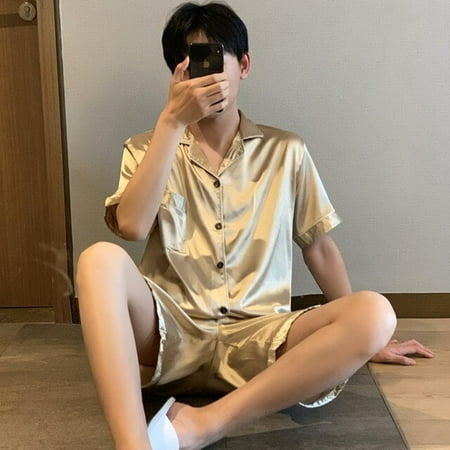 QWZNDZGR New Summer Satin Couple Pajamas For Men And Women Shorts Pijama Lounge Male Home Wear Suits Silk Pyjamas Couples Pajama Sets
QWZNDZGR New Summer Satin Couple Pajamas For Men And Women Shorts Pijama Lounge Male Home Wear Suits Silk Pyjamas Couples Pajama Sets