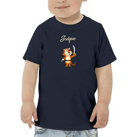 Scorpio Zodiac Pirate Tiger T-Shirt Toddler -Image by Shutterstock 3 Toddler
