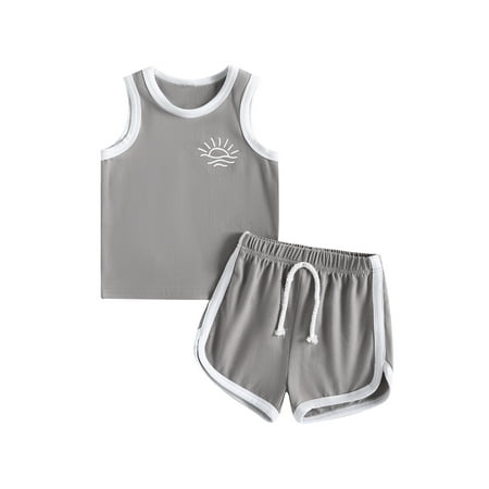 MissiMae Toddler Baby 2Pcs Summer Clothes Sleeveless Graphic Print Tank Tops + Shorts Set Causal Party Sport for 0-3Y
MissiMae Toddler Baby 2Pcs Summer Clothes Sleeveless Graphic Print Tank Tops + Shorts Set Causal Party Sport for 0-3Y