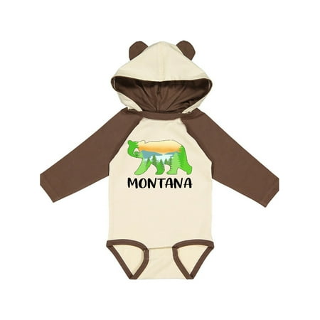 Inktastic Montana Lake and Trees in Bear Silhouette Gift Baby Boy or Baby Girl Long Sleeve Bodysuit
Inktastic Montana Lake and Trees in Bear Silhouette Gift Baby Boy or Baby Girl Long Sleeve Bodysuit