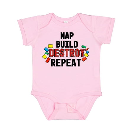 Inktastic Nap Build Destroy Repeat with Colorful Building Blocks Boys or Girls Baby Bodysuit
Inktastic Nap Build Destroy Repeat with Colorful Building Blocks Boys or Girls Baby Bodysuit