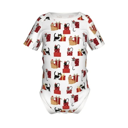 Yiaed Cute Cat And Christmas Gift Print Infant Climbing Short Sleeve Onesie One-Piece Baby Bodysuit Clothes 0-12 Months -12 Months
Yiaed Cute Cat And Christmas Gift Print Infant Climbing Short Sleeve Onesie One-Piece Baby Bodysuit Clothes 0-12 Months -12 Months