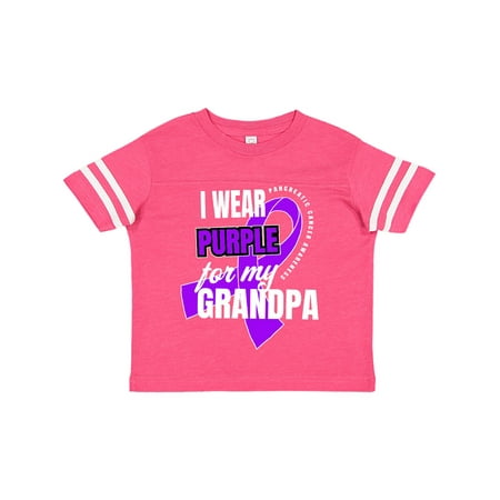 Inktastic I Wear Purple For My Grandpa Pancreatic Cancer Awareness Gift Toddler Boy or Toddler Girl T-Shirt
Inktastic I Wear Purple For My Grandpa Pancreatic Cancer Awareness Gift Toddler Boy or Toddler Girl T-Shirt