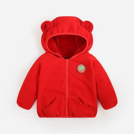 ZHUASHUM Toddler Jacket Boys Girls Winter Bear Ears Hooded Fleece Thicken Windproof Warm Outwear Kid Coat
ZHUASHUM Toddler Jacket Boys Girls Winter Bear Ears Hooded Fleece Thicken Windproof Warm Outwear Kid Coat