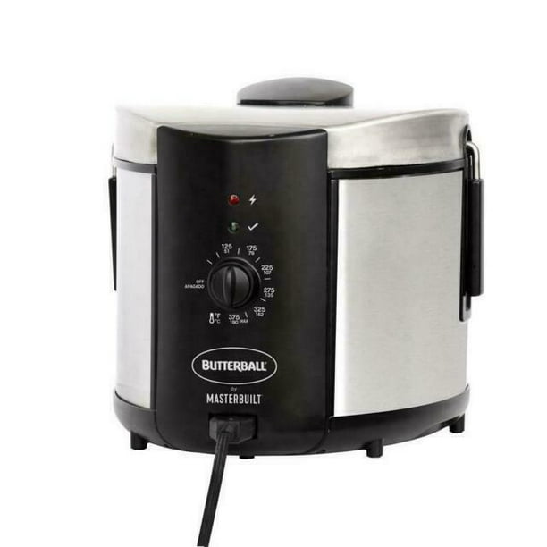 Masterbuilt Butterball 5-Liter Electric Fryer, Stainless Steel, MB23015018