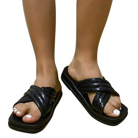 〖Yilirongyumm〗 Black 41 Slippers For Women Fashion Spring And Summer Women Slippers Thick Bottom Soft Bottom Comfortable Large Size Breathable
〖Yilirongyumm〗 Black 41 Slippers For Women Fashion Spring And Summer Women Slippers Thick Bottom Soft Bottom Comfortable Large Size Breathable