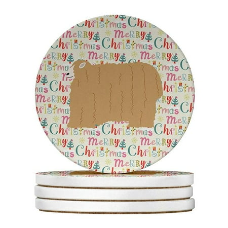 Carolines Treasures WDK2816RCS4 4 x 4 in. Unisex Lincoln Longwool Sheep Christmas Large Sandstone Coasters - Pack of 4
Carolines Treasures WDK2816RCS4 4 x 4 in. Unisex Lincoln Longwool Sheep Christmas Large Sandstone Coasters - Pack of 4