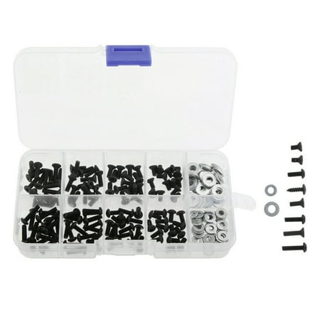 RC Crawler Truck Parts Screws Set 180-in-1 Cup Head Screws for HSP