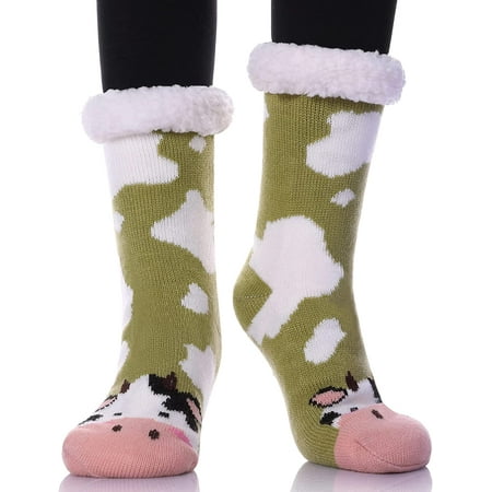 Womens Slipper Socks Winter Warm Non Slip Thick Fleece Lined Home Christmas Socks with Grippers
Womens Slipper Socks Winter Warm Non Slip Thick Fleece Lined Home Christmas Socks with Grippers